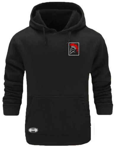 Spartan helmet hoodie - helmet, pocket