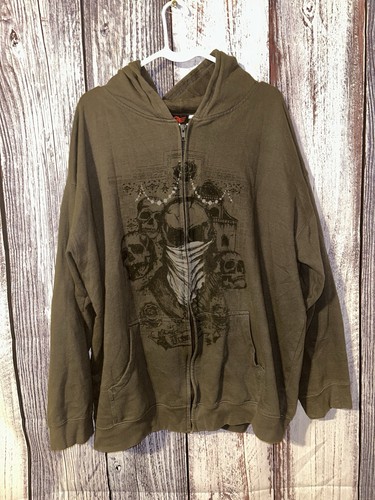 Y2k mad engine hoodie skeleton - y2k,