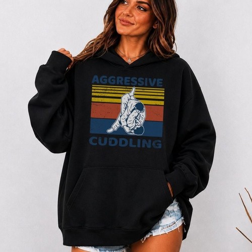 Jiu jitsu hoodie aggressive - jitsu,