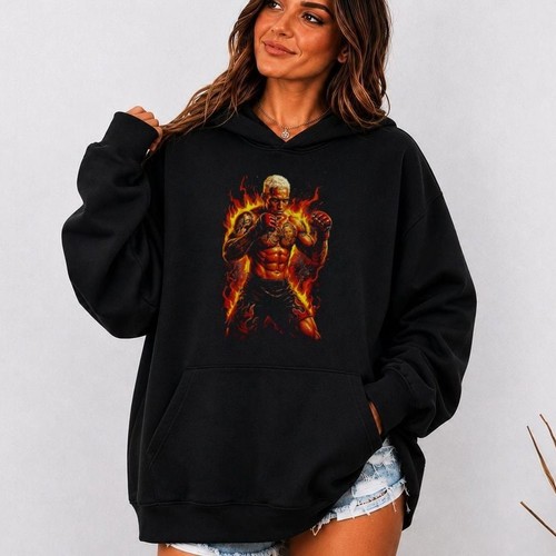 Mma fighter flames - in, hoodie