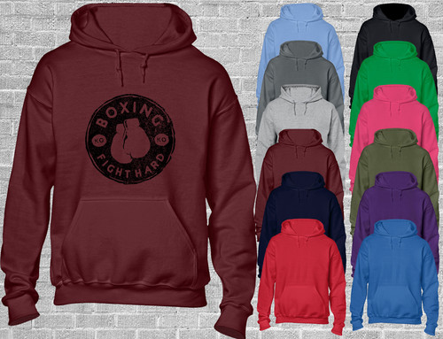 Boxing fight hard hoody hoodie - boxing,