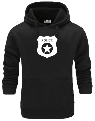 Police hoodie gym clothing - hoodie,