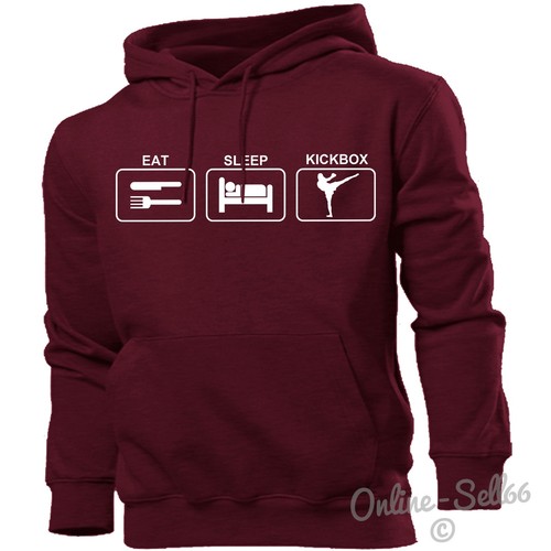 Eat sleep kickboxing - sleep, hoodie