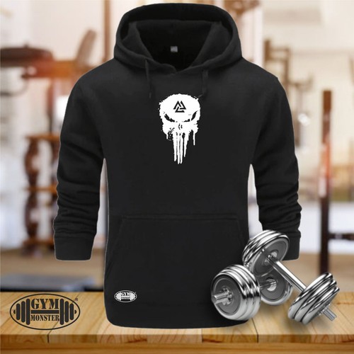Vikings skull hoodie - vikings,