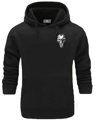 Skull hoodie pocket gym - skull,
