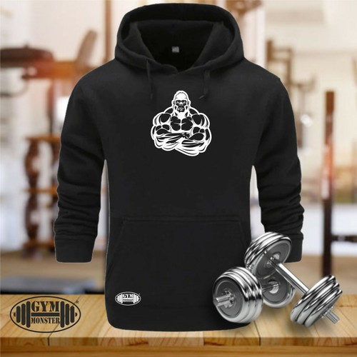 Gorilla muscles hoodie gym - muscles,