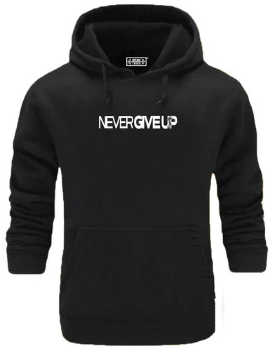 Never give hoodie gym - give,