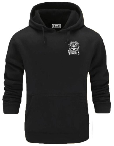 Vikings skull hoodie pocket - skull,